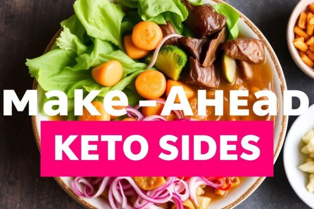 أطباق جانبية كيتو محضرة مسبقًا تبقى طازجة وتُقدم بسهولة