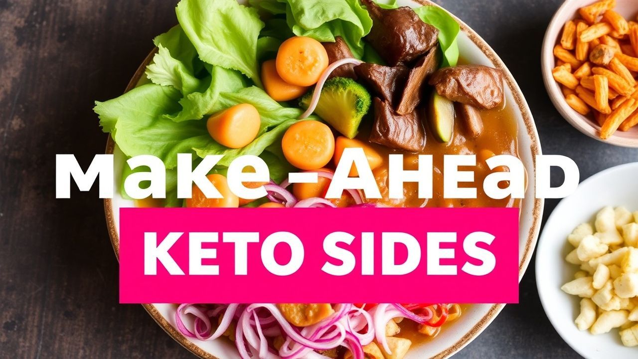 أطباق جانبية كيتو محضرة مسبقًا تبقى طازجة وتُقدم بسهولة