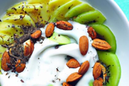 Energize Your Day: Green Keto Smoothie Bowl with Toppings