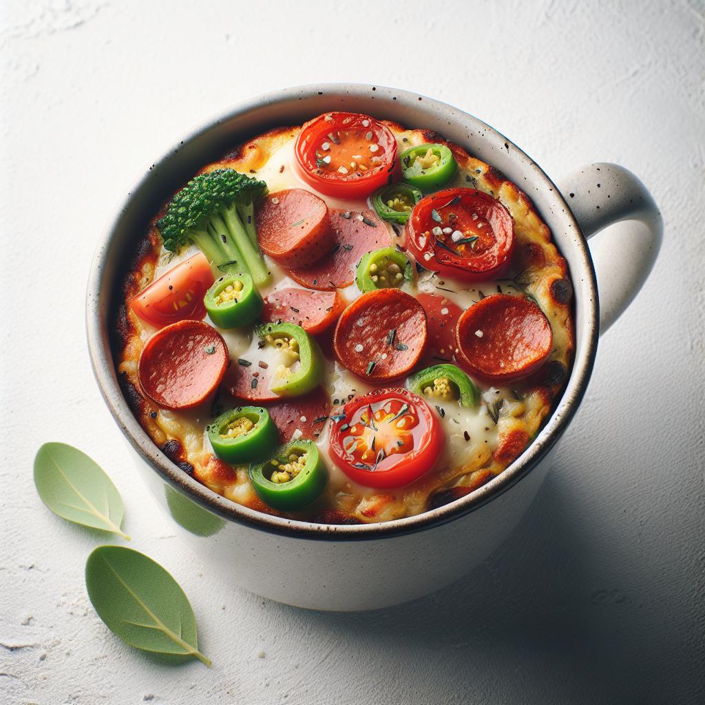 Quick & Easy Microwave Keto Mug Pizza: Low-Carb Delight