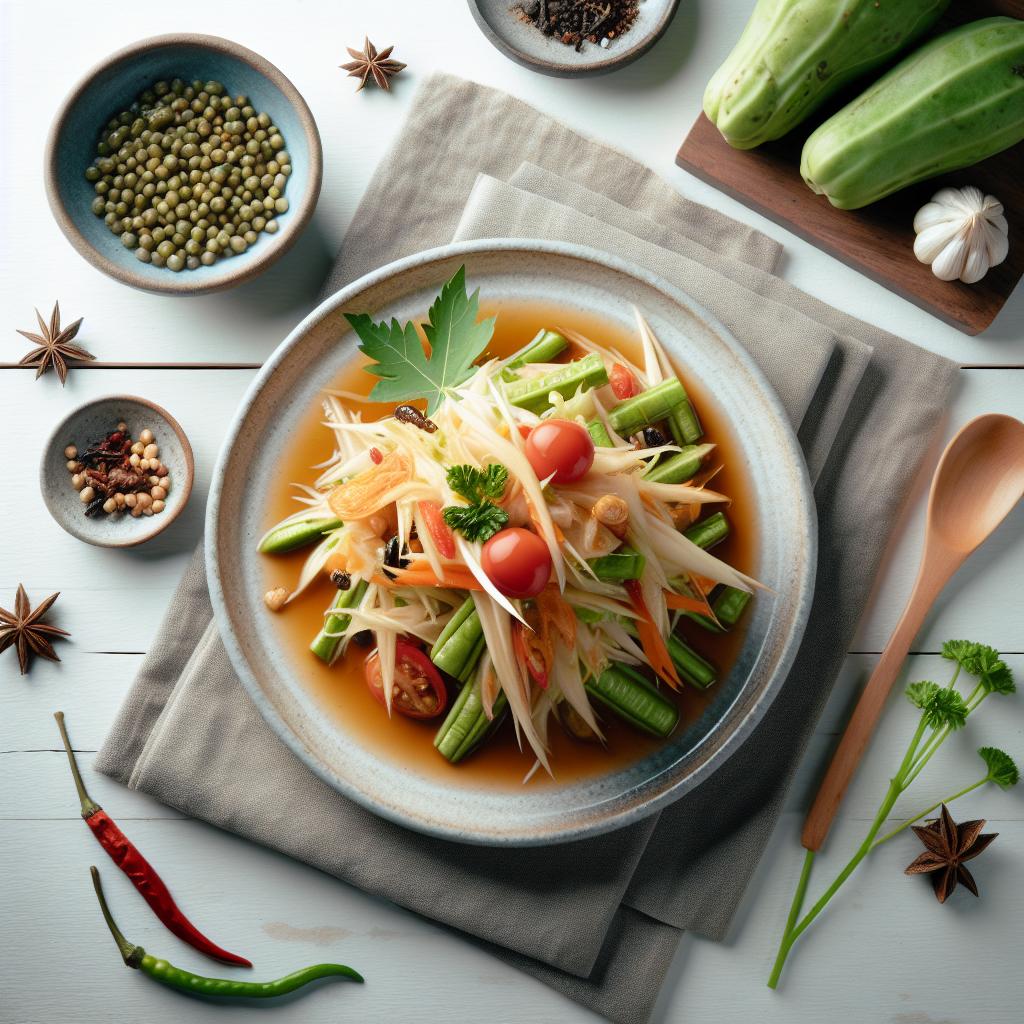 Thai Green Papaya Salad: Asia's Zesty Culinary Treasure