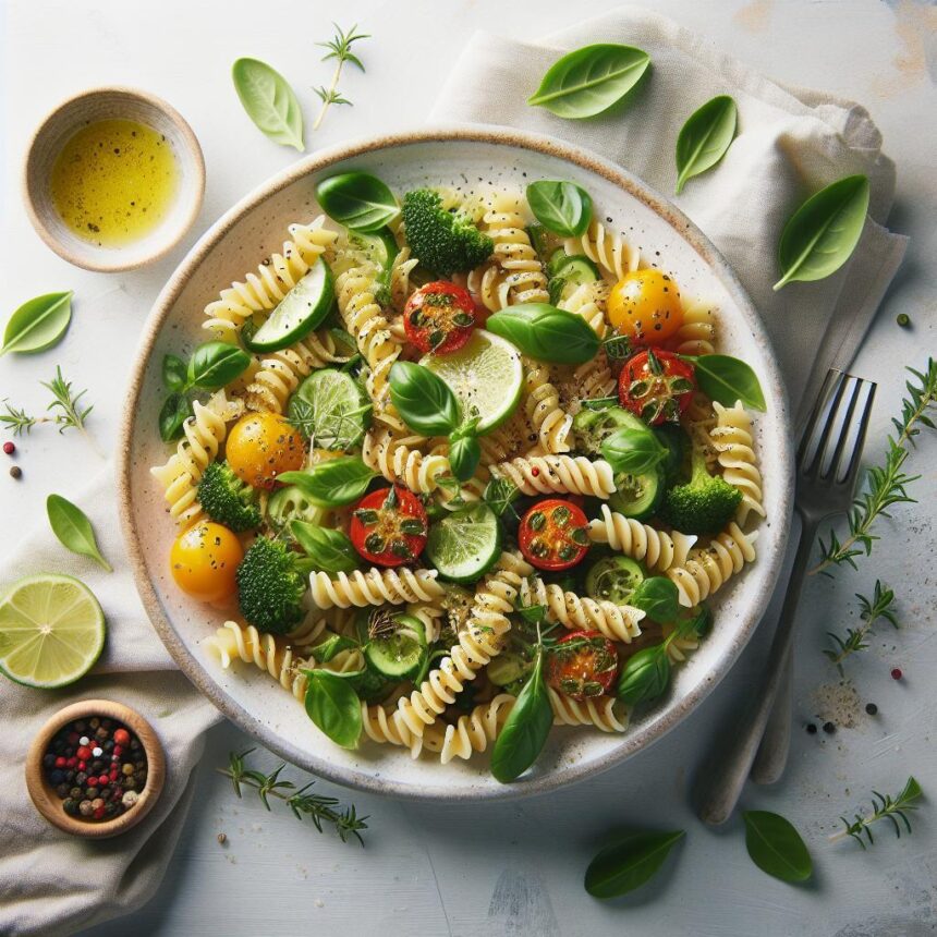 Savor the Flavors: Mediterranean Herb Fusilli Delight