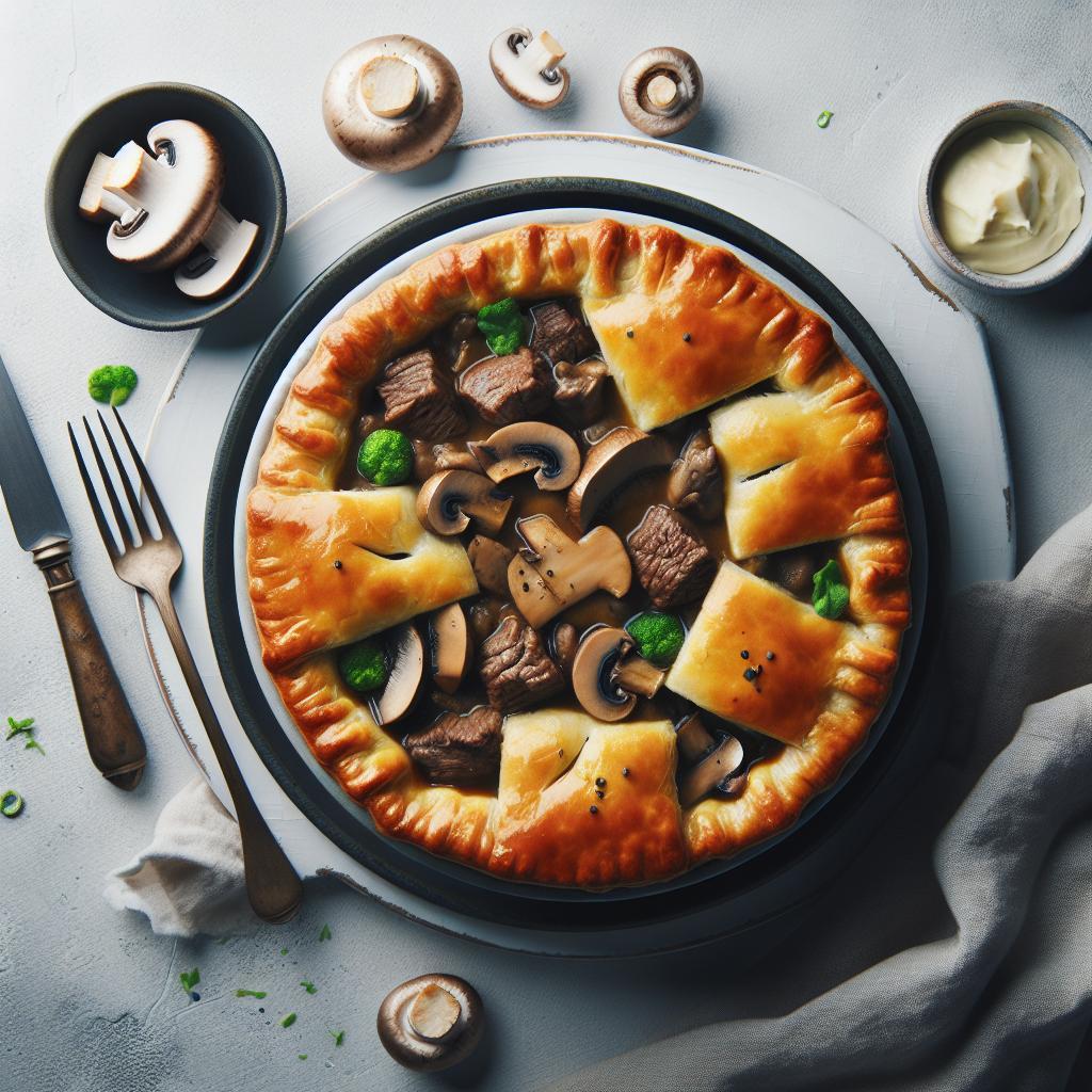 Hearty Beef and Mushroom Pot Pie: Comfort in Every Bite