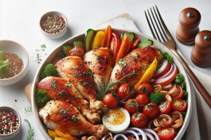 Southern Comfort: Baked Chicken Thighs Bowl Delight