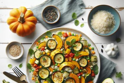 Harvest Harmony: Roasted Squash and Rice Medley Delight