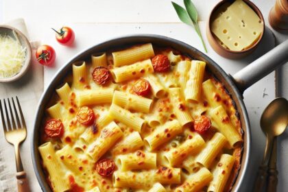Golden Baked Rigatoni Pan: A Cheesy Italian Classic