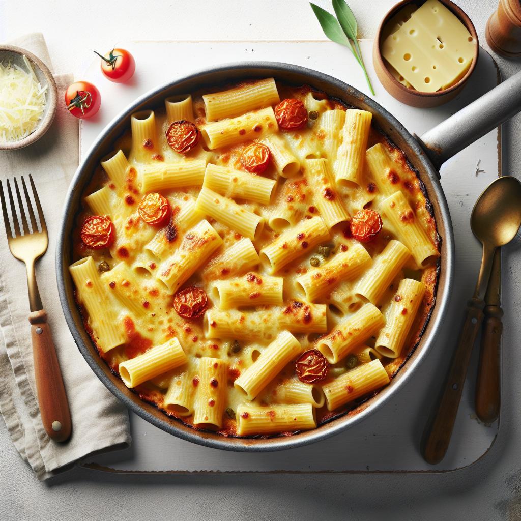 Golden Baked Rigatoni Pan: A Cheesy Italian Classic