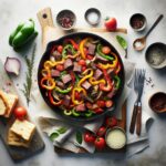 Savor the Flavor: Roasted Pepper and Beef Skillet Delight