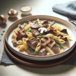 Savor the Richness: Creamy Mushroom & Beef Pasta Delight
