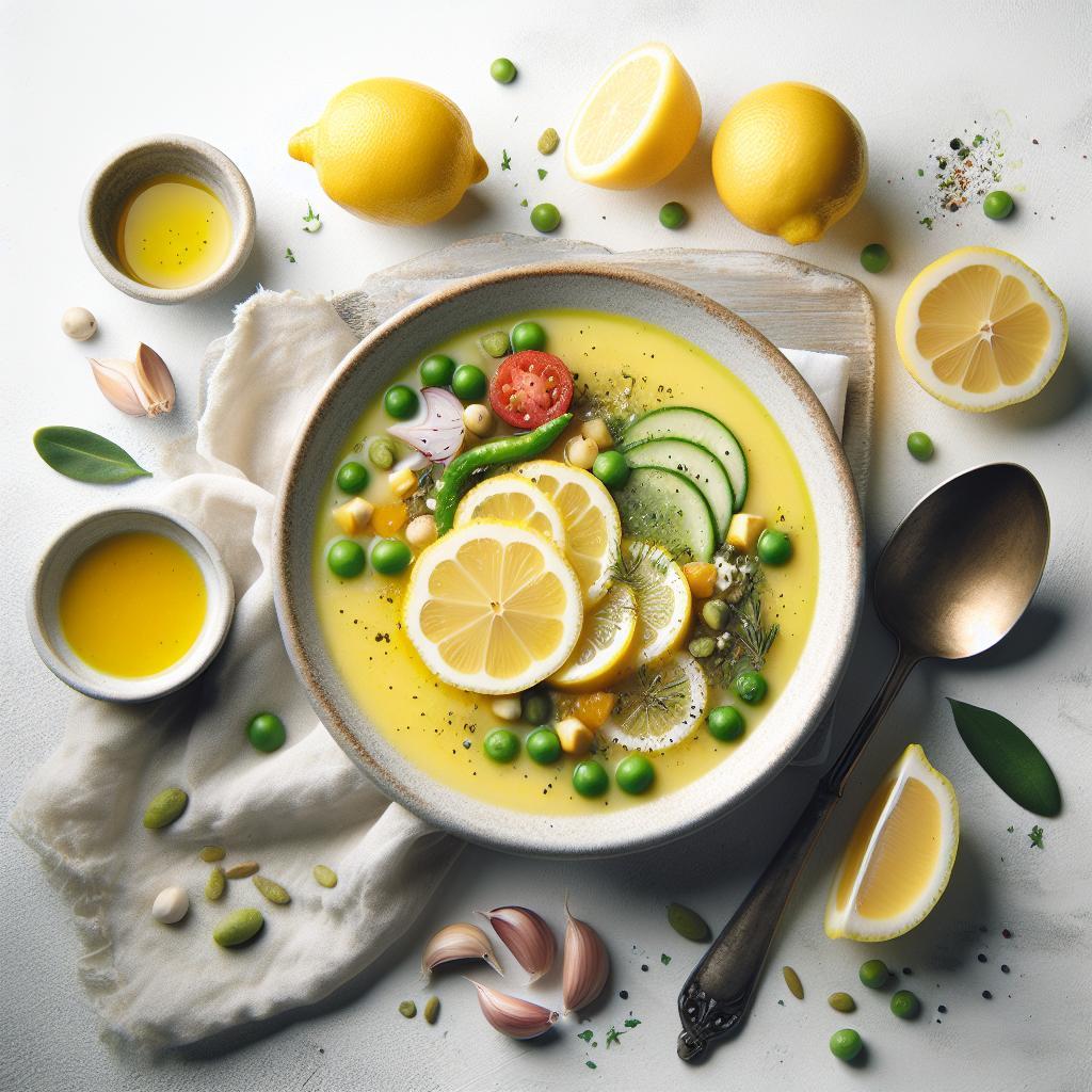 Zesty Greek Lemon Soup: A Tangy Taste of Tradition