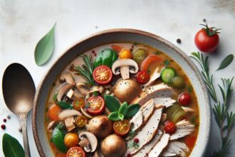 Savory Turkey and Mushroom Soup: A Hearty Comfort Bowl