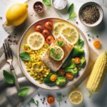 Zesty Baked Cod with Lemon and Sweet Corn Delight