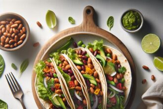 Hearty Vegetarian Bean Tacos: Flavorful Meatless Magic