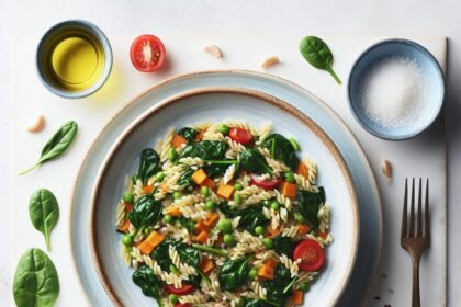 Mediterranean Delight: Savor the Flavor of Greek Orzo Spinach