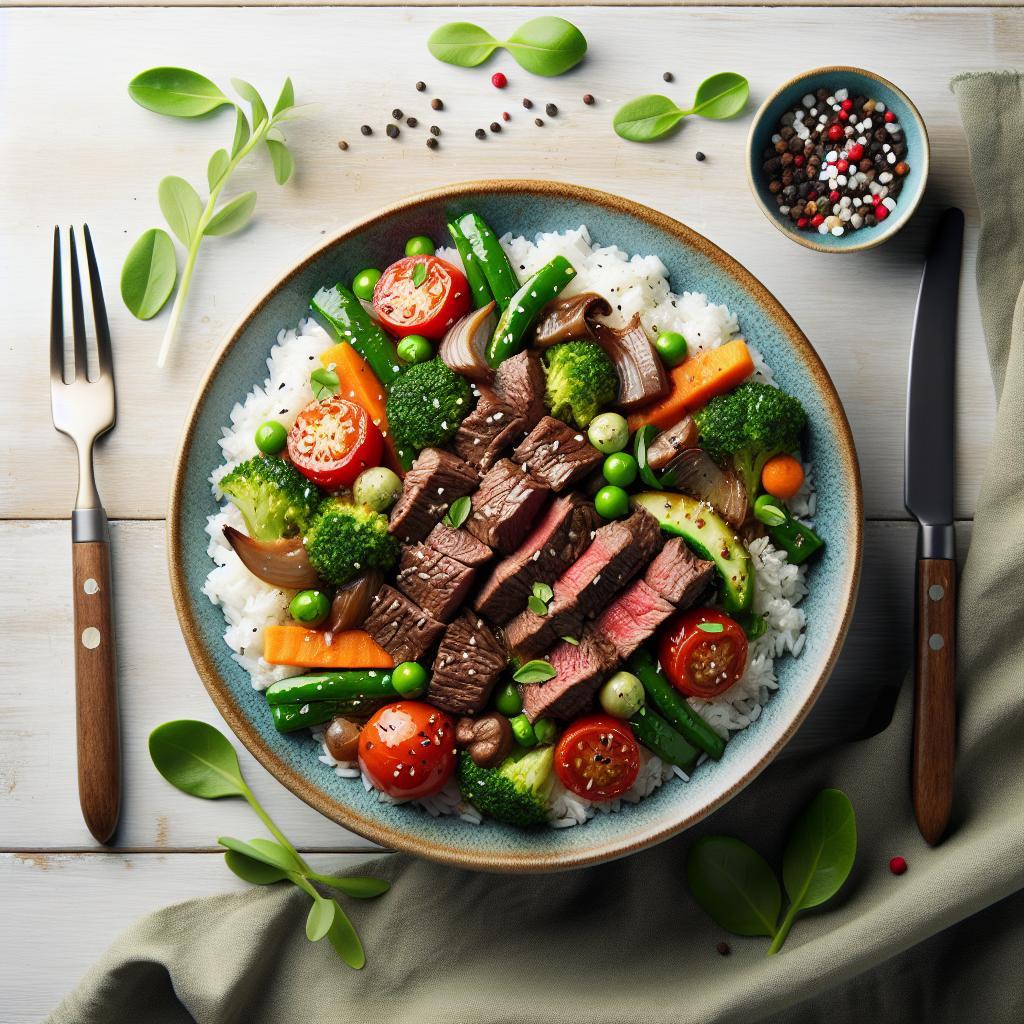 Savor the Perfect Beef and Rice Dinner: A Hearty Delight