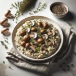 Savor the Creamy Magic of Mushroom Thyme Risotto Delight
