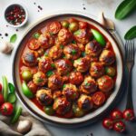 Savory Turkey Meatballs Simmered in Rich Tomato Sauce