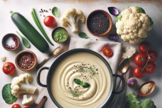 Velvety Creamy Cauliflower Soup Pot: Comfort in a Bowl