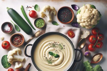 Velvety Creamy Cauliflower Soup Pot: Comfort in a Bowl