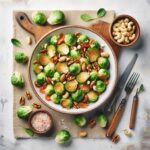 Crunchy Roasted Brussels Sprouts with Nutty Goodness Delight