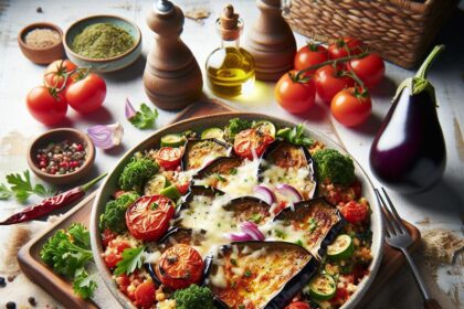 Southern Comfort Meets Italian Flair: Baked Eggplant Parmesan Bowl