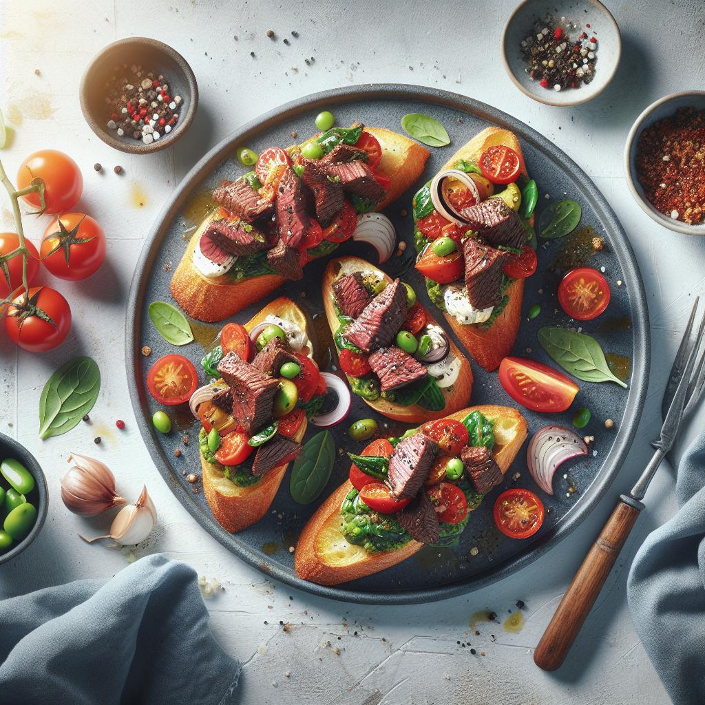 Savory Beef Bruschetta Topper: A Flavorful Twist