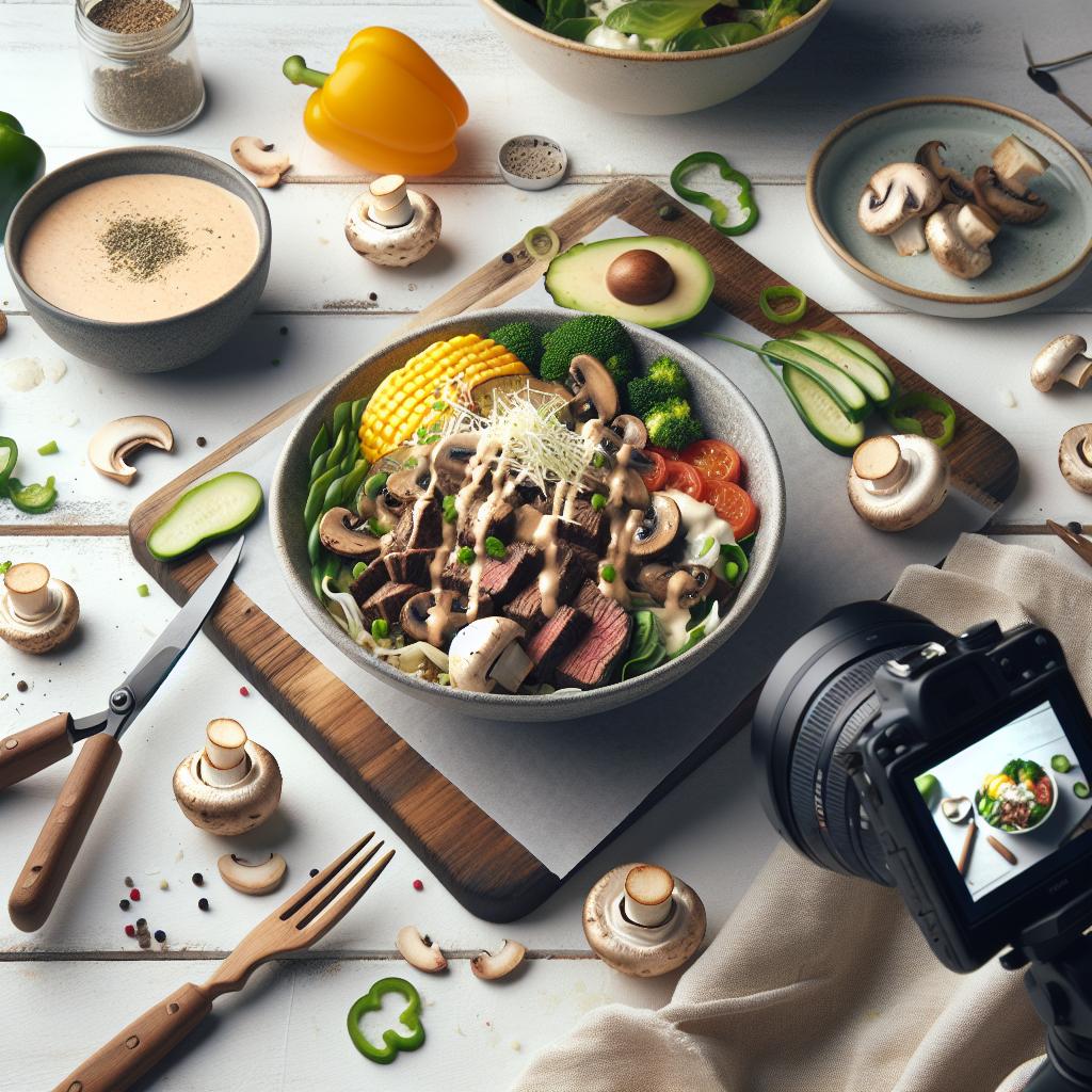 Savor the Southern Charm: Creamy Mushroom Beef Bowl Delight