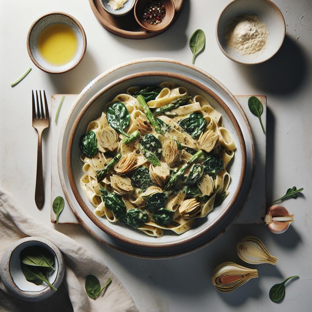 Indulge in Creamy Spinach Artichoke Pasta Perfection