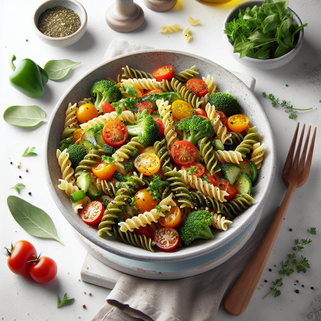 Savor the Flavors: Mediterranean Herb Fusilli Delight