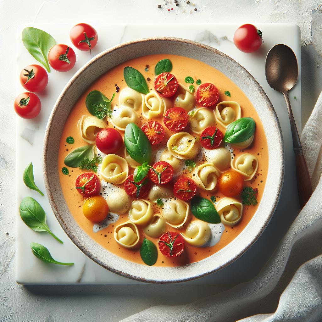 Savor the Comfort: Creamy Tomato Tortellini Soup Recipe