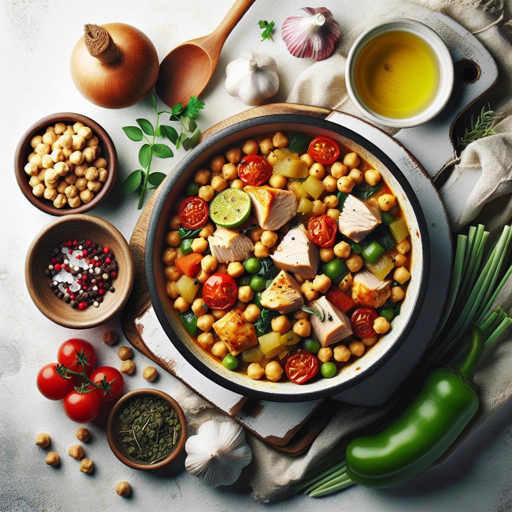 Hearty One-Pot Chickpea and Turkey Stew: Simple & Wholesome