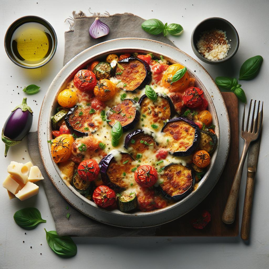 Southern Comfort Meets Italian Flair: Baked Eggplant Parmesan Bowl