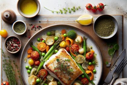 Savory Southern Baked Halibut with Fresh Garden Herbs