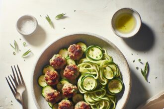 Savor Healthy Turkey Meatballs with Zesty Zucchini Noodles