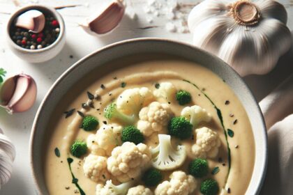 Velvety Garlic Cauliflower Soup: A Creamy Comfort Bowl