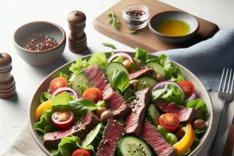 Fresh & Flavorful: Savor a 15-Minute Beef Salad Delight