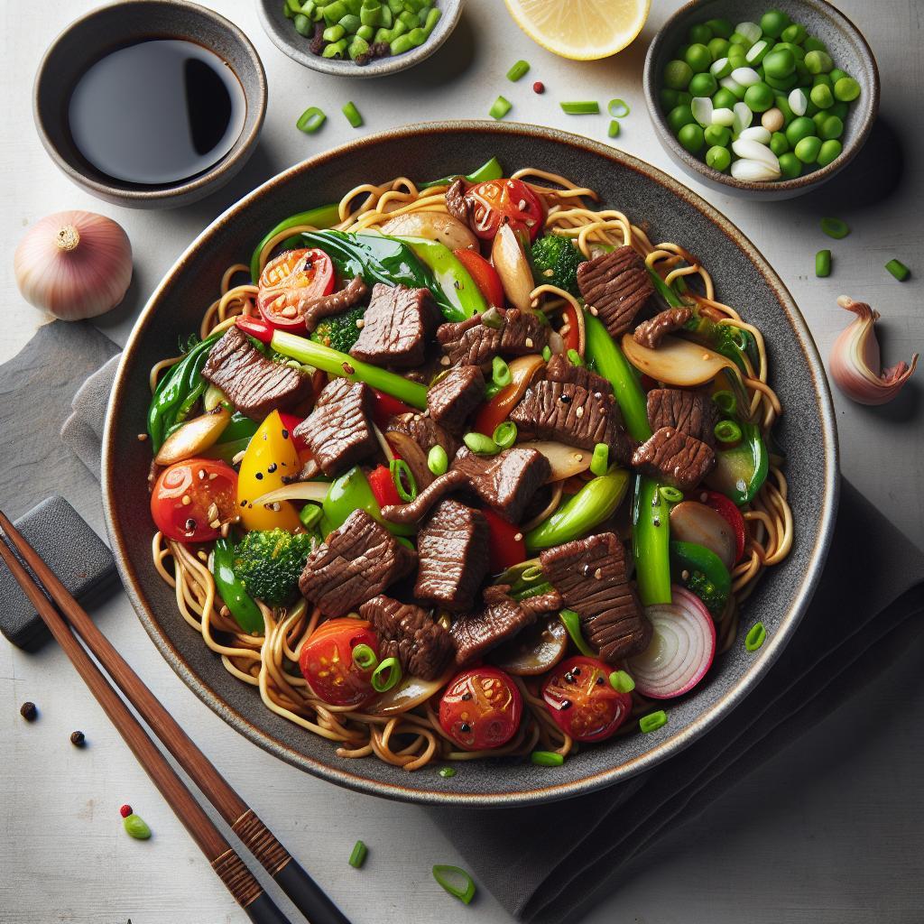 Sizzling Beef Stir Fry Noodles: A Quick Flavorful Feast