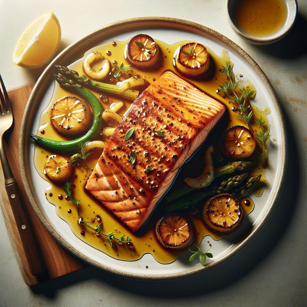 Sweet Meets Savory: Baked Salmon with Honey Mustard Magic