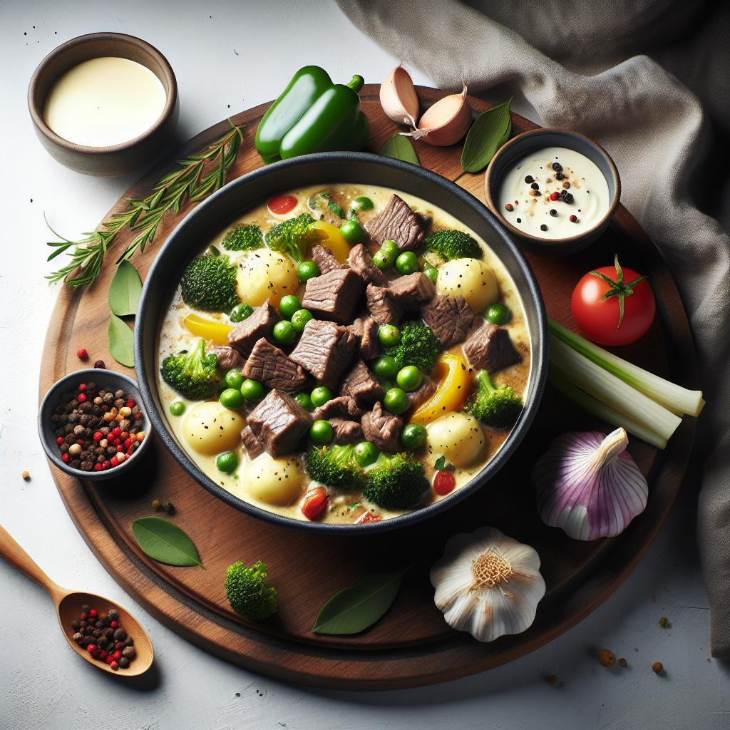 Hearty Creamy Garlic and Beef Pot: Comfort in Every Bite