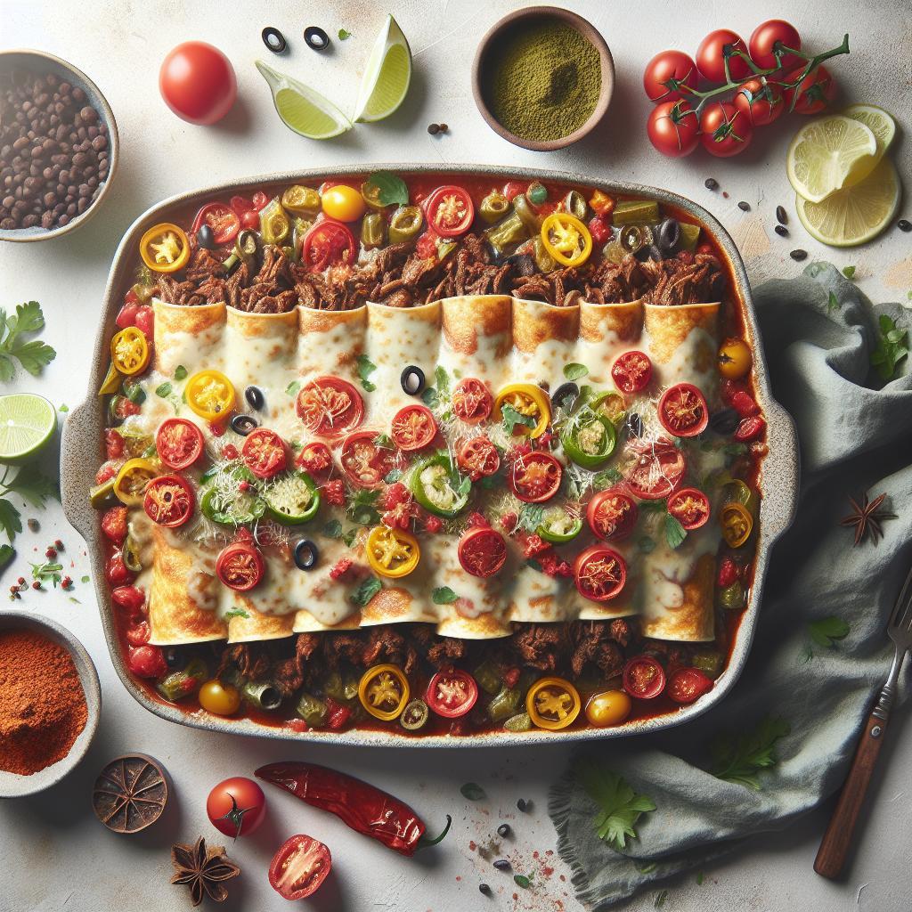 Hearty Beef Enchilada Bake: A Flavor-Packed Family Feast