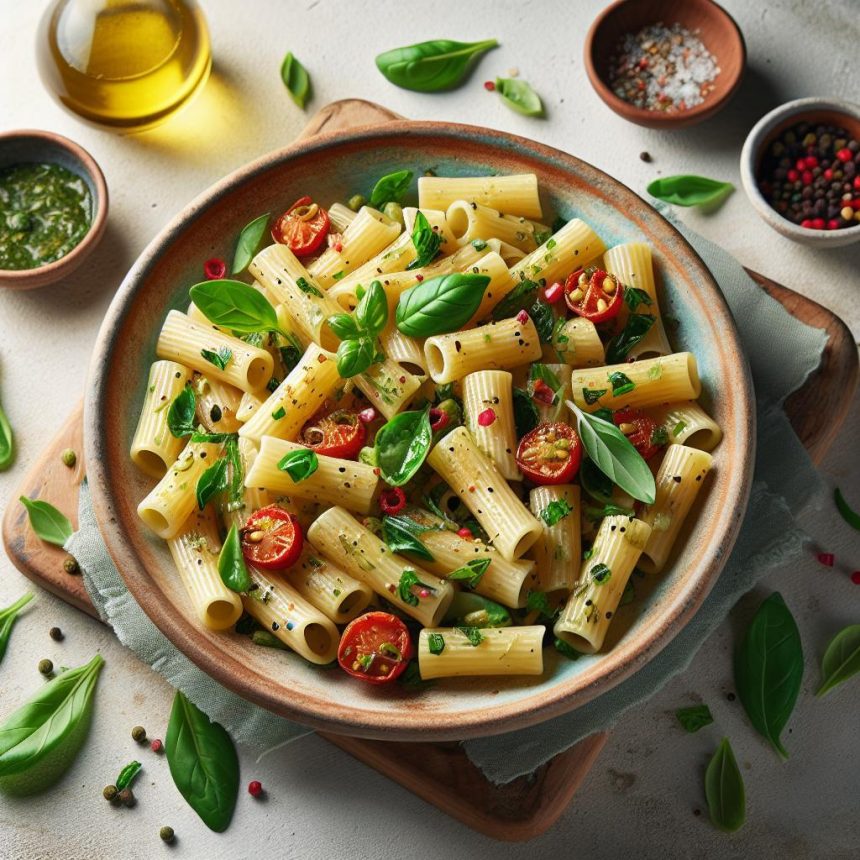 Mediterranean Herb Rigatoni: A Flavorful Pasta Journey
