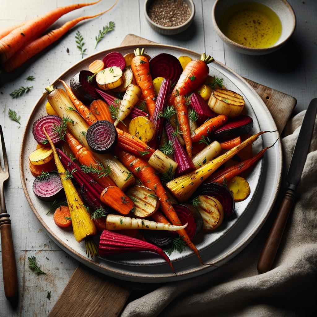 Flavorful Roasted Root Medley: A Rustic Culinary Delight
