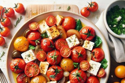 Oven-Roasted Feta Tomatoes: A Flavorful Mediterranean Delight