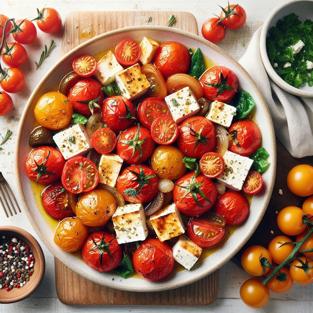 Oven-Roasted Feta Tomatoes: A Flavorful Mediterranean Delight