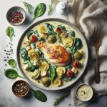 Creamy Spinach & Artichoke Chicken: A Flavorful Delight
