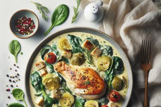 Creamy Spinach & Artichoke Chicken: A Flavorful Delight