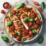 Flavorful Chicken Pasta with Fresh Tomato Sauce Delight