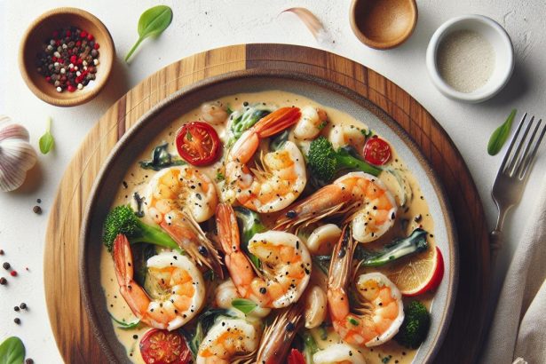 Indulgent Creamy Garlic Shrimp: A Savory Seafood Delight