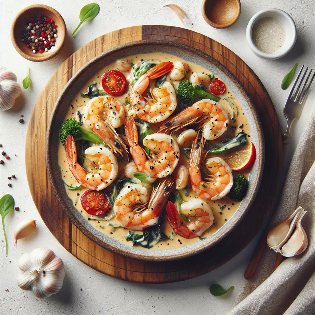 Indulgent Creamy Garlic Shrimp: A Savory Seafood Delight
