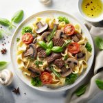 Savor the Flavor: Creamy Mushroom & Beef Pasta Delight